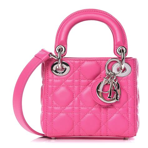 nano lady dior size|mini lady dior lambskin.